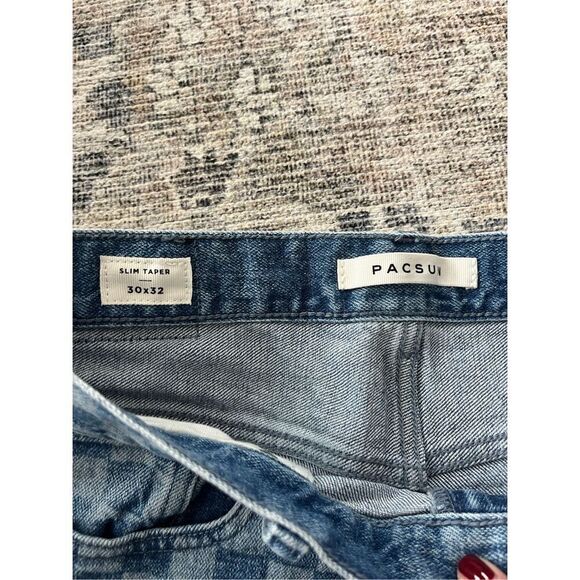 NWOT PacSun Holden Slim Taper Checkered Jeans - Picture 4 of 7